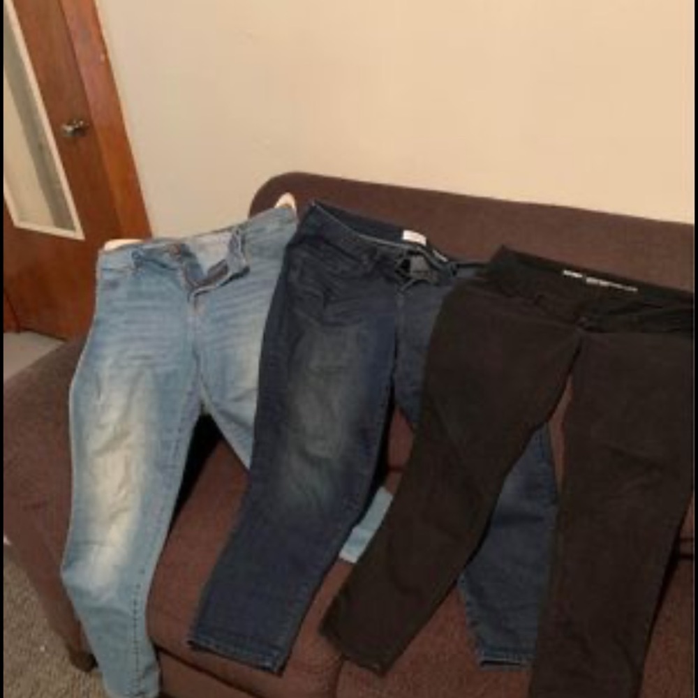 Three pair of size 16 jeans.